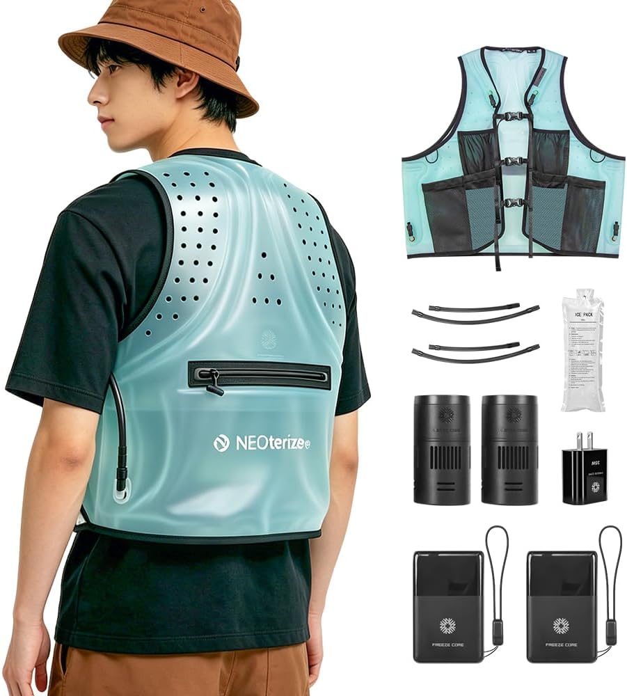 Amazon | ペルチェベスト 水冷服【2026夏業界独創・2つ強力冷却ポンプ